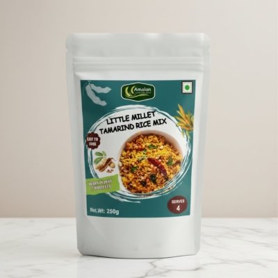 Little Millet Tamarind Rice Mix- 250g
சாமை புளியோதரை மிக்ஸ்